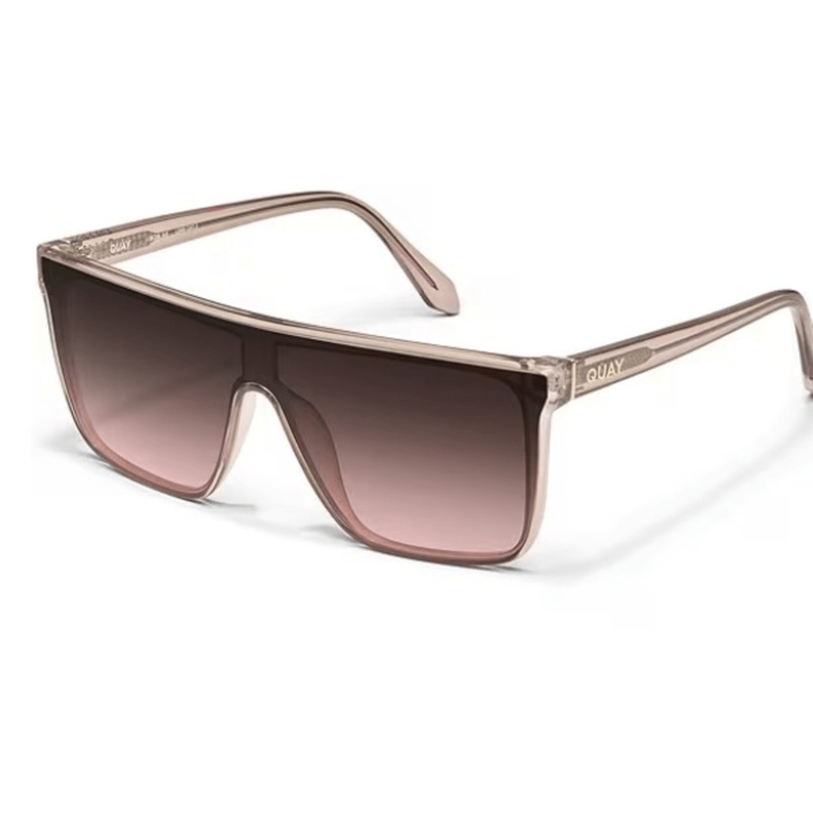 New! Rare Quay Australia Nightfall Crystal Tan Tinted Sunglasses